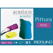 FABRIANO PITTURA BLOCCO COLLATO 25*35 GRANA FINA 10FF 400GR