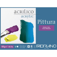 FABRIANO PITTURA BLOCCO COLLATO 30*40 GRANA FINA 10FF 400GR