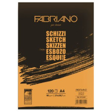 FABRIANO SCHIZZI BLOCCO COLLATO 14,8*21 GRANA NATURALE 60FF 90GR