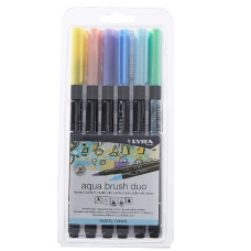 LYRA AQUA BRUSH DUO PASTEL SET 6 PEZZI