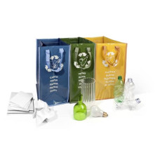 CONTENITORI RACCOLTA DIFFERENZIATA PERFETTO SET 3 PZ. VERDE / GIALLO / BLU