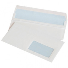 BUSTE CON STRIP ADESIVO 75 G/M² BIANCO - 11X22 CM - CON FINESTRA - CONF. 1000 PZ