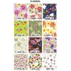 CARTA REGALO 70X100 CM PATINATA FLOWERS - CONF. 50 PZ