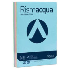 FAVINI RISMA ACQUA CARTA COLORATA 90GR 300FG A4 COLORI ASSORTITI