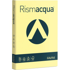 RISMA ACQUA CARTONCINO COLORATO 200 GR 125FG A4 GIALLO CHIARO A672104