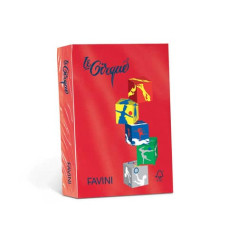 FAVINI LE CIRQUE COLORI FORTI CARTA A3 PACCO 500FF 80GR ROSSO SCARLATTO A71C353