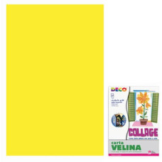 CARTA VELINA 50X70CM CONF. 24 FOGLI GIALLO