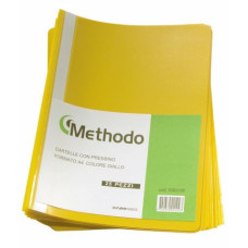 METHODO CARTELLA CON PRESSINO 22*33 - CF.25 CARTELLE GIALLO