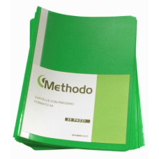 METHODO CARTELLA CON PRESSINO 22*33 - CF.25 CARTELLE VERDE