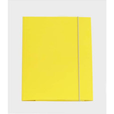 CARTELLA 3L CON ELASTICO 25X34.5 PLASTIFICATE GIALLO