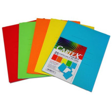 CARTEX CARTELLINE CON ALETTE CONF.25  PZ MIX 5 COLORI