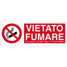 VIETATO FUMARE AGGIUNTIVO CONF. 15PZ.