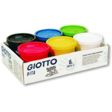 GIOTTO COLORI A DITA SCATOLA 6 BARATTOLI 200ML