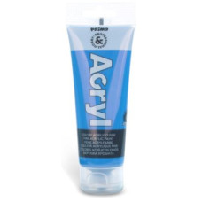 COLORE A TEMPERA ACRILICA IN TUBETTO 75 ML CIANO