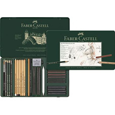FABER-CASTELL SET METALLO 33 PEZZI PITT LARGE