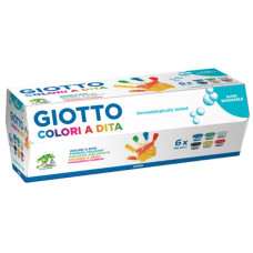 GIOTTO COLORI A DITA 100ML CF.6 COLORI