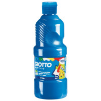 Giotto tempera pronta acrilica in bottiglia da 500 ml ciano