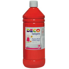 DECO TEMPERA FLACONE 500ML. ROSSO CARMINIO
