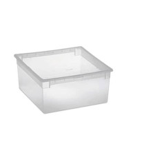 CONTENITORE MULTIUSO TERRY LIGHT BOX L 23L – TRASPARENTE 37,8×39,6×18,5 CM
