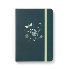 LETTS AGENDA ACCADEMICA A6 BUMBLEBEE 2026-2027 GIORNALIERA VERDE SCURO