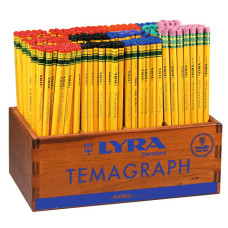 ESPOSITORE 288 MATITE IN GRAFITE LYRA TEMAGRAPH  GRADAZIONI ASSORTITE