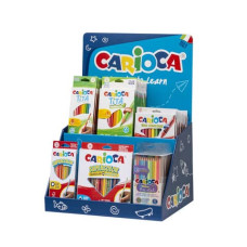ESPOSITORE 36 ARTICOLI DISEGNO CARIOCA COUNTER COLORED PENCIL ASSORTITI