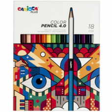 CARIOCA PLUS PASTELLI COLOR PENCIL MINA 4 MM CONF. 18 COLORI