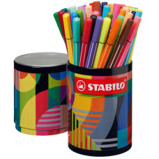 STABILO PEN 68 ARTY ASTUCCIO METALLO 45 PENNARELLI ASSORTITI