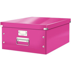 LEITZ CLICK AND STORE SCATOLA FUCSIA METALLIZZATO