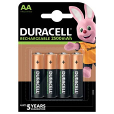 DURACELL BATTERIE RICARICABILI STILO AA BLISTER 4 PILE