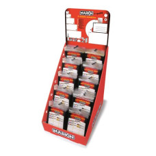 ESPOSITORE 250 ETICHETTE ADESIVE MARKIN 25 BUSTINE DA 10 ET. IN VARI FORMATI