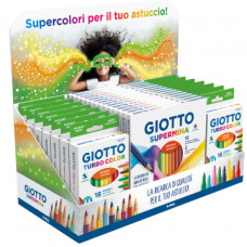 ESPOSITORE 29 ASTUCCI GIOTTO 15X SUPERMINA E 14X TURBO COLOR