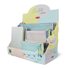 ESPOSITORE 40 BUSTE PLASTIBOR BUBBLE IN EVA CON ZIP CUCITA IN TESSUTO FORMATI E COLORI ASSORTITI 
