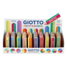 ESPOSITORE 40 GOMME GIOTTO HAPPY GOMMA 4 TONALITà DI COLORE