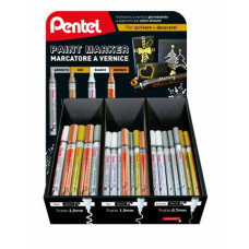 ESPOSITORE 78 PENNARELLI PENTEL PAINT MARKER COLORI ASSORTITI