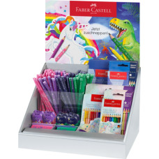 ESPOSITORE 96 MATITE COLORATE E IN GRAFITE FABER-CASTELL UNICORNO E DINOSAURI