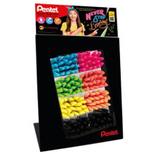 ESPOSITORE DA BANCO 80 PENNARELLI PENTEL BRUSH SIGN PEN COLORI ASSORTITI