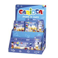 ESPOSITORE CON 32 CONFEZIONI DI MARCATORI ACRILICI CARIOCA ACRYLIC PAINT MARKER