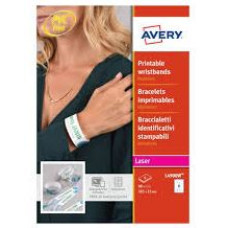 AVERY BRACCIALETTI STAMPABILI IDENTIFICATIVI 26.5*2.5CM 48PZ