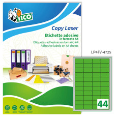 ETICHETTE PER STAMPANTI 47,5X25,5 VERDE FLUORESCENTE