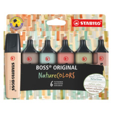 STABILO BOSS NATURE COLORS ASTUCCIO 6 COLORI