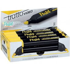 TRATTO VIDEO EVIDENZIATORE PASTEL  GIALLO LIMONE