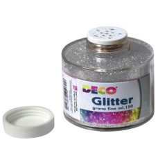CWR GLITTER ARGENTO BARATTOLO CON DOSATORE 150ML.