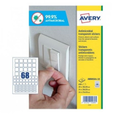 ADESIVI QUADRATI TRASPARENTI ANTIMICROBICI/BATTERICI CF.10 F