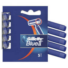 RASOIO USA E GETTA GILLETTE BLUE II A 2 LAME BLU CONFEZIONE DA 5 PZ.