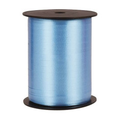 ROTOLO NASTRO PER PACCHI REGALO LISCIO AZZURRO 10MMX250MT