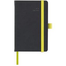 AGENDA GIORNALIERA MAIORI BLACK COLOR 9×14 CM CON ELASTICO GIALLO FLUO AGENDA GIORNALIERA MAIORI BLACK COLOR 9×14 CM CON ELASTICO GIALLO FLUO