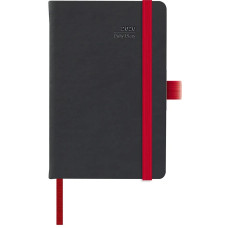 AGENDA GIORNALIERA MAIORI BLACK COLOR 9×14 CM CON ELASTICO ROSSO AGENDA GIORNALIERA MAIORI BLACK COLOR 9×14 CM CON ELASTICO ROSSO