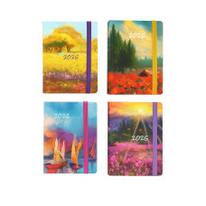 AGENDA 2026 GIORNALIERA PAINTING TASCABILE 7X10 CM CON ELASTICO AGENDA 2026 GIORNALIERA PAINTING TASCABILE 7X10 CM CON ELASTICO