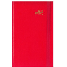 AGENDA GIORNALIERA PICCOLA 2025 CON ELASTICO 9X14 ROSSO